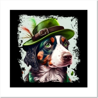 Just A Lady Dog For St. Patrick's Day Posters and Art